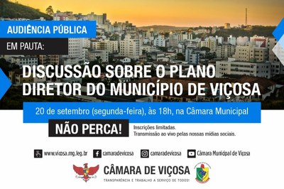 Audiência Pública - Plano Diretor 