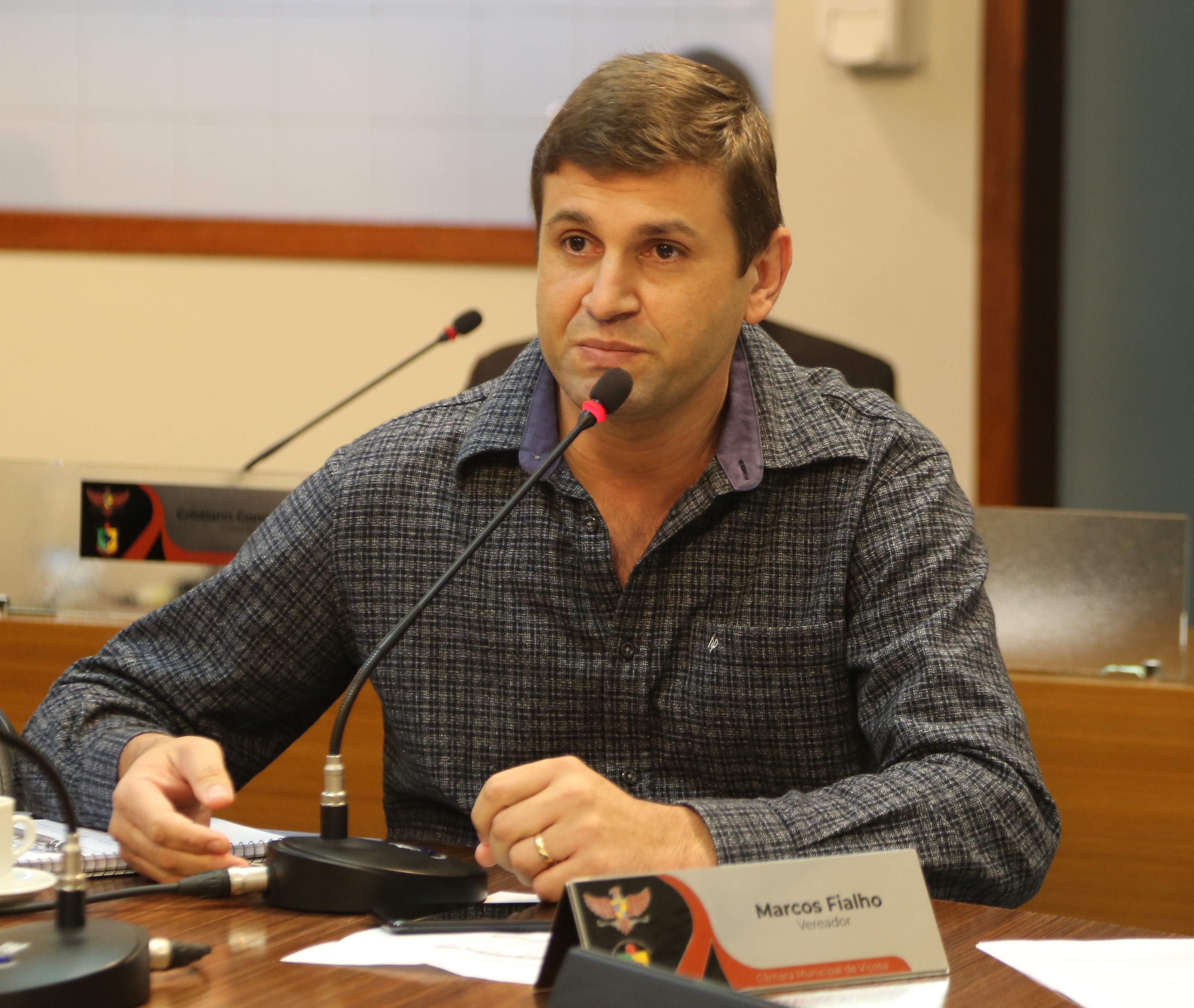 Vereador Marcos Fialho (DEM), Presidente da Comissão de Agronegócio e Meio Ambiente.JPG