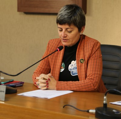 Vereadora Marly Coelho (PSC), Secretária da Mesa Diretora
