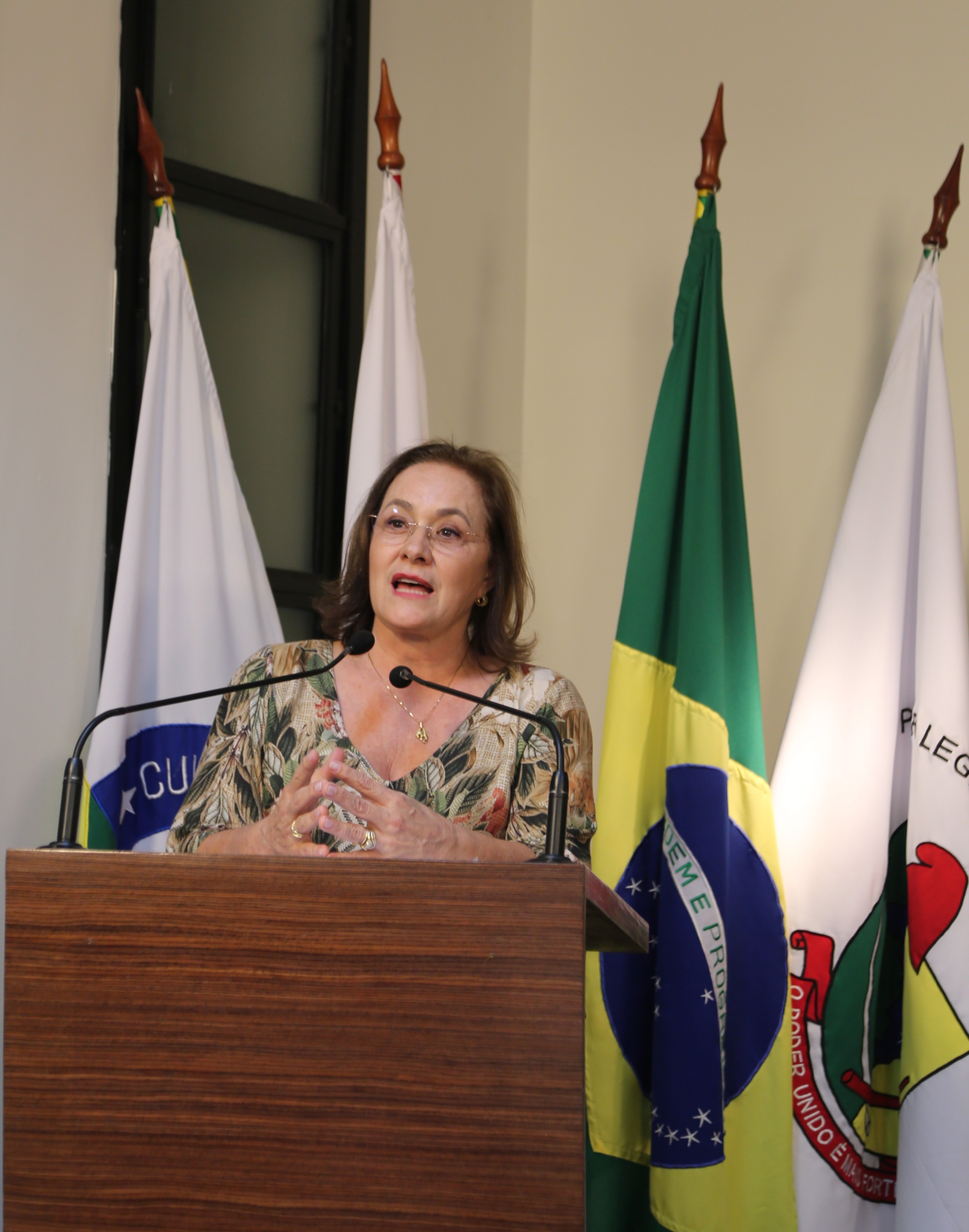 Vereadora Vanja Honorina (PSD), Presidente da Comissão de Abastecimento, Indústria, Comércio e Defesa do Consumidor