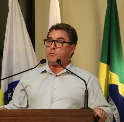 Presidente Edenilson Oliveira (PSD), em seu discurso de encerramento do biênio 2021-2022.