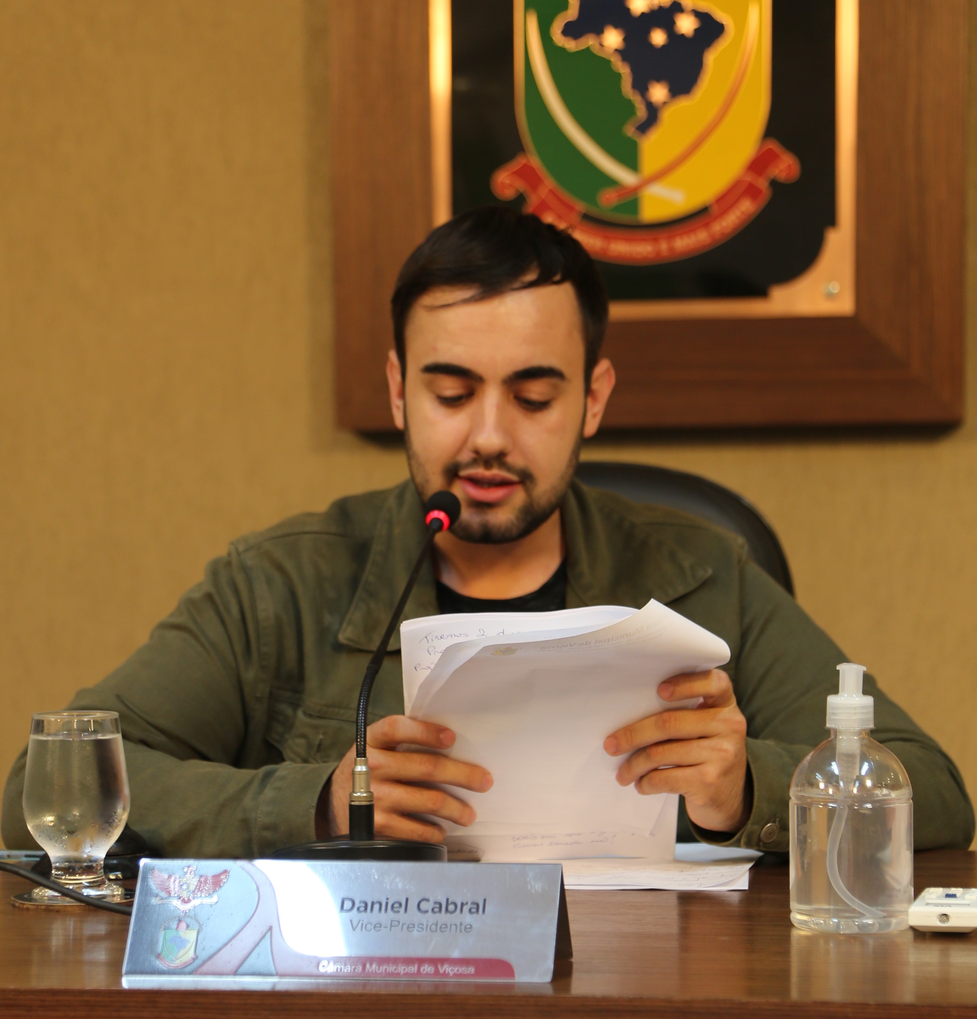 Vereador Daniel Cabral (PCdoB), vice-presidente da Casa e autor do Requerimento nº 028/2023, que solicitou a audiência