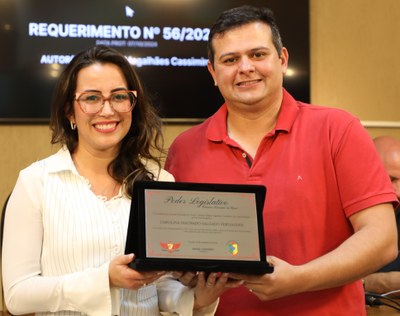 Homenagem à advogada Carolina Machado Salgado Fernandes pelos relevantes serviços prestados como defensora dos direitos das mulheres