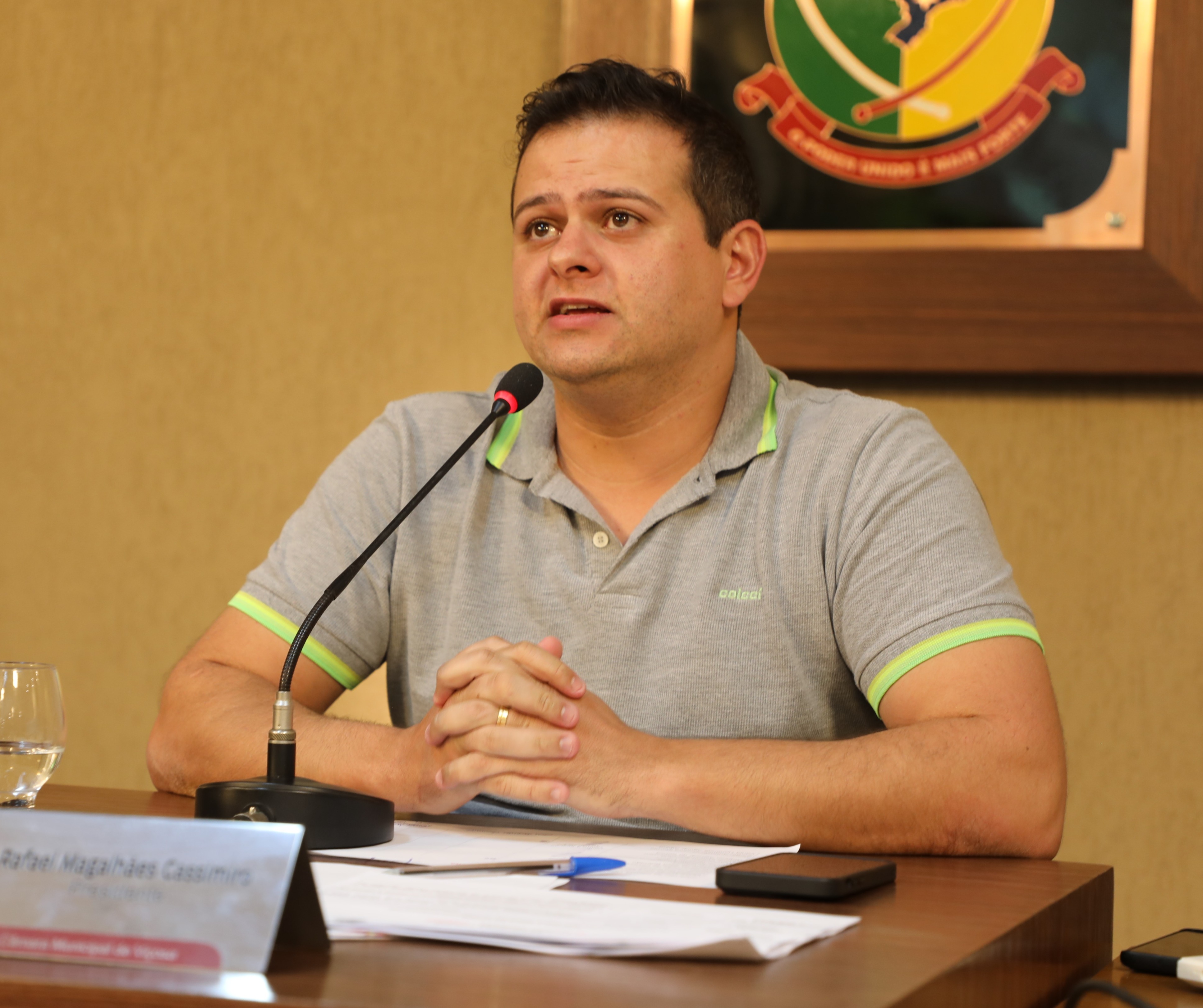 Vereador Rafael Cassimiro (Filho do Zeca do Bar) (PL) Presidente da Câmara de Viçosa
