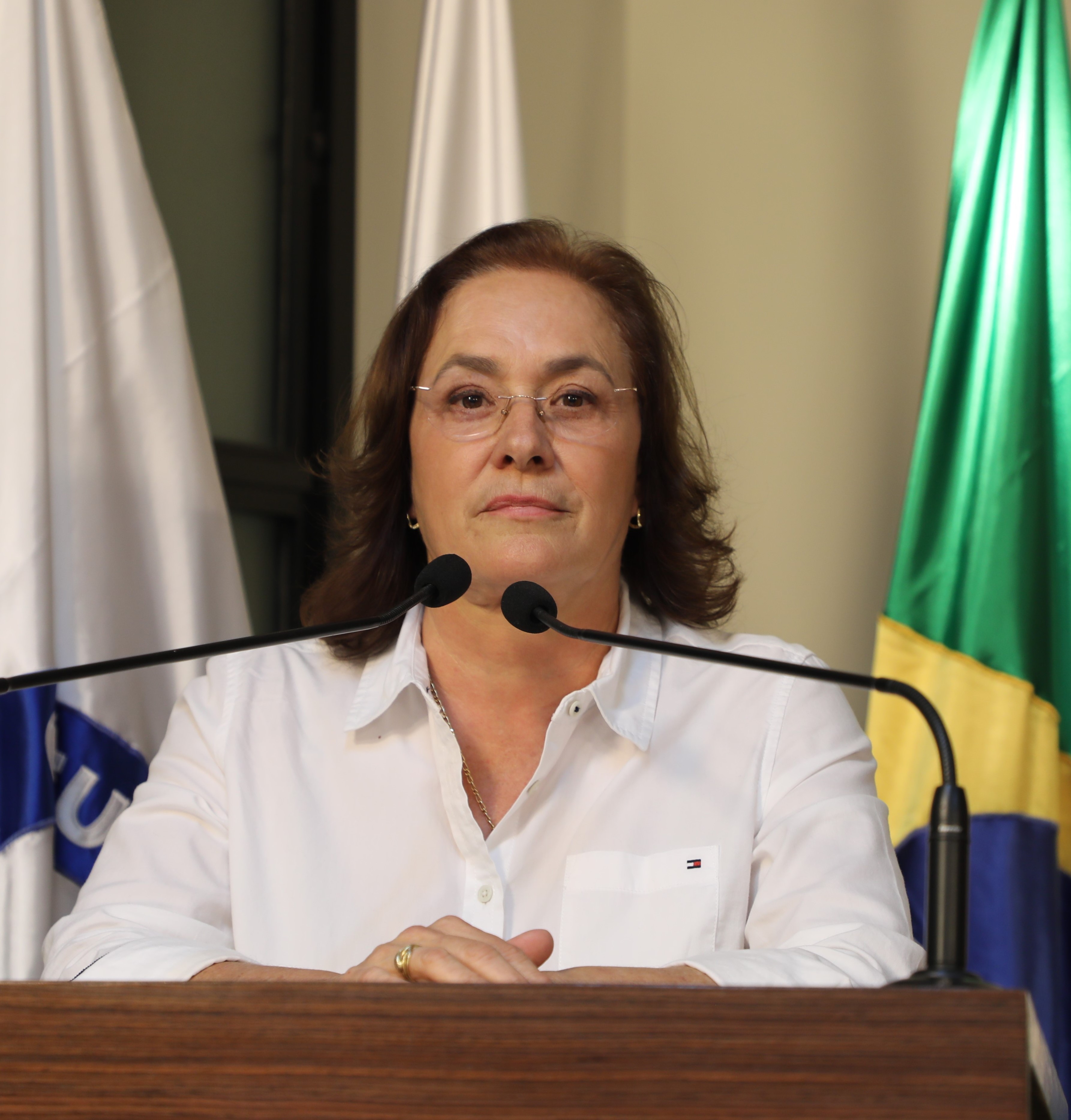 Vereadora Vanja Honorina (UNIÃO) Presidente da Comissão de Abastecimento, Indústria, Comércio e Defesa do Consumidor