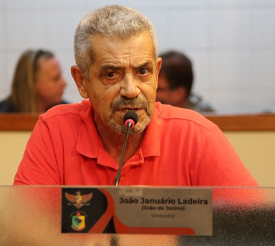 Vereador João Januário (João de Josino) (PSD) Presidente da Comissão de Obras e Serviços Públicos