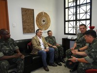 Presidente da casa recebe visita do Tiro de Guerra de Viçosa e da 4º Região do Comando de Belo Horizonte